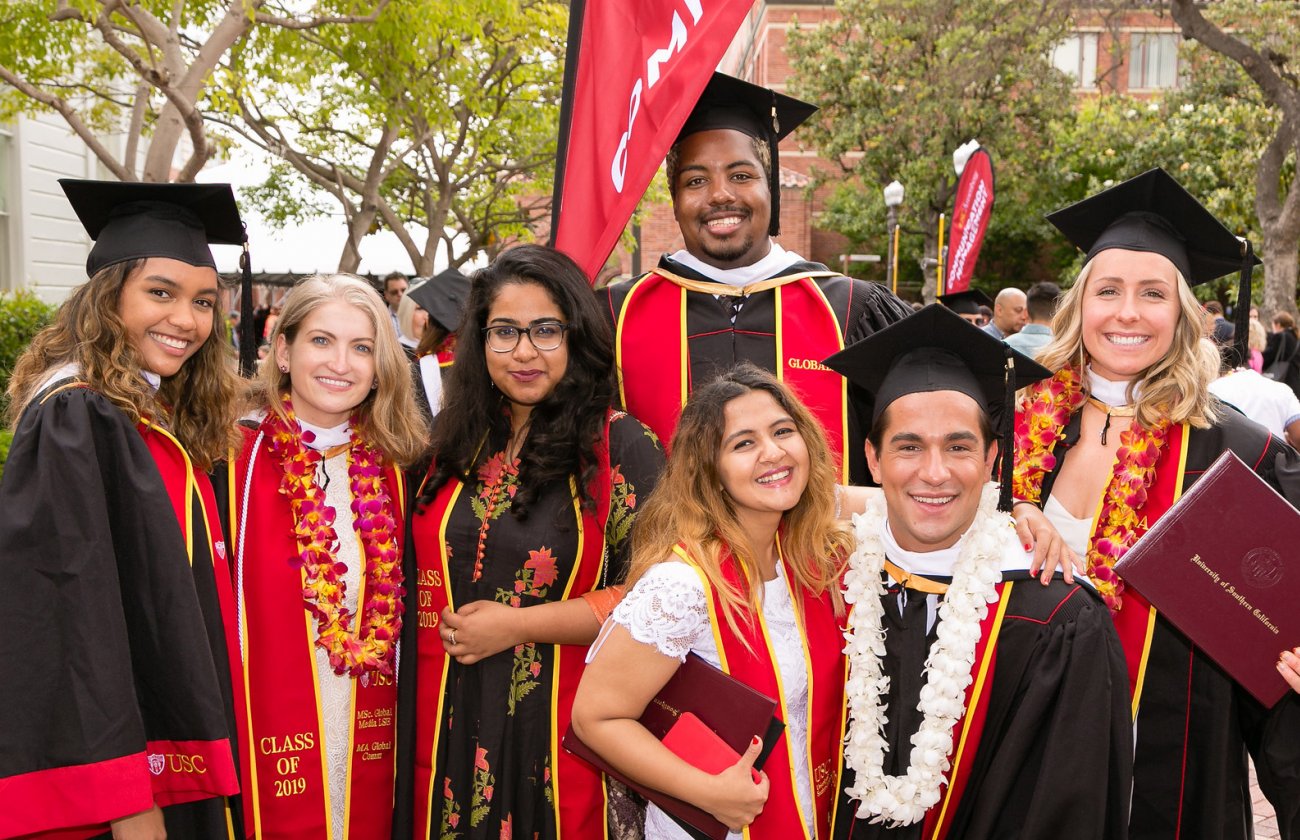 Photo of graduating USC students