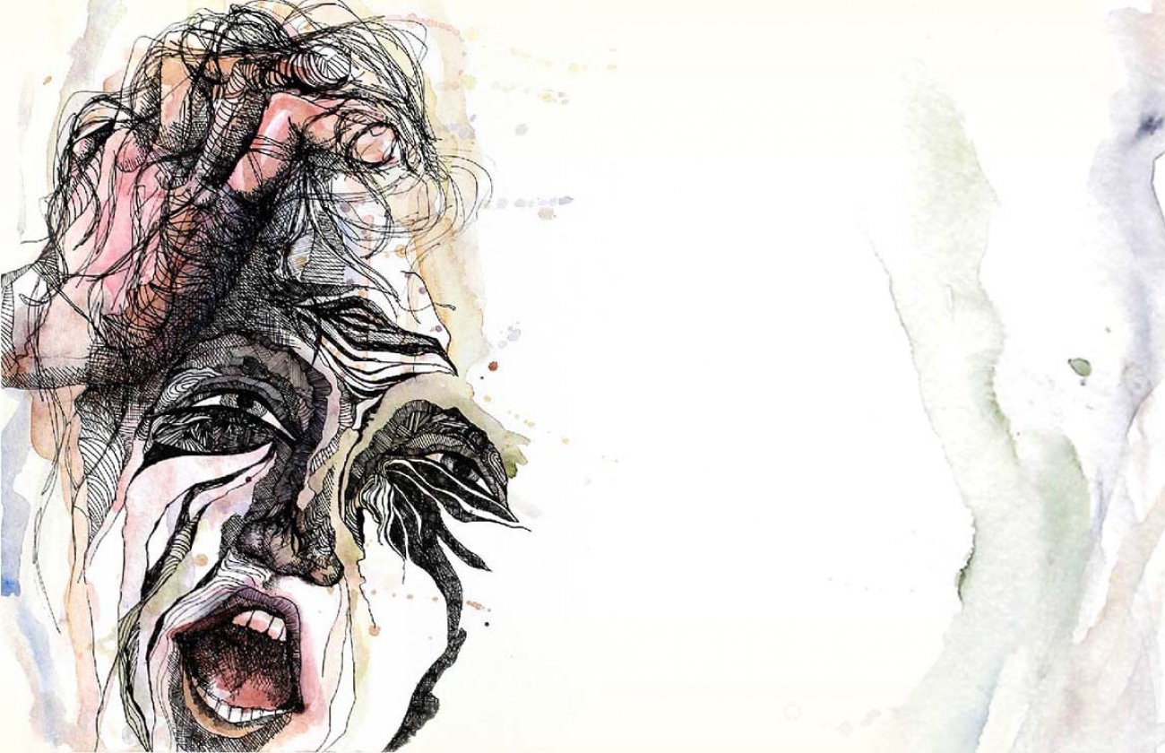 Art work from the Seattle Times story “A Lost Voice” about Talia Goldenberg’s spinal surgery.