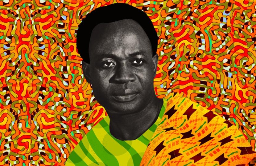Illustration of Kwame Nkrumah.