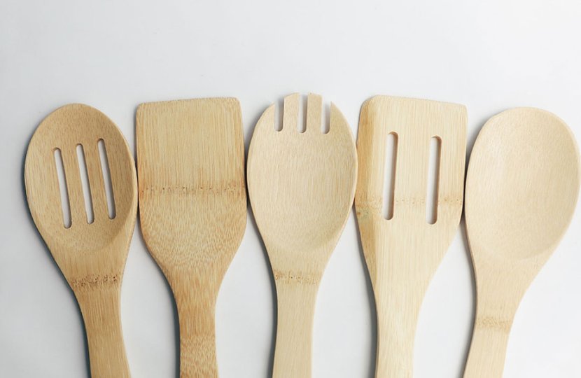 Photo of wooden cooking utensils