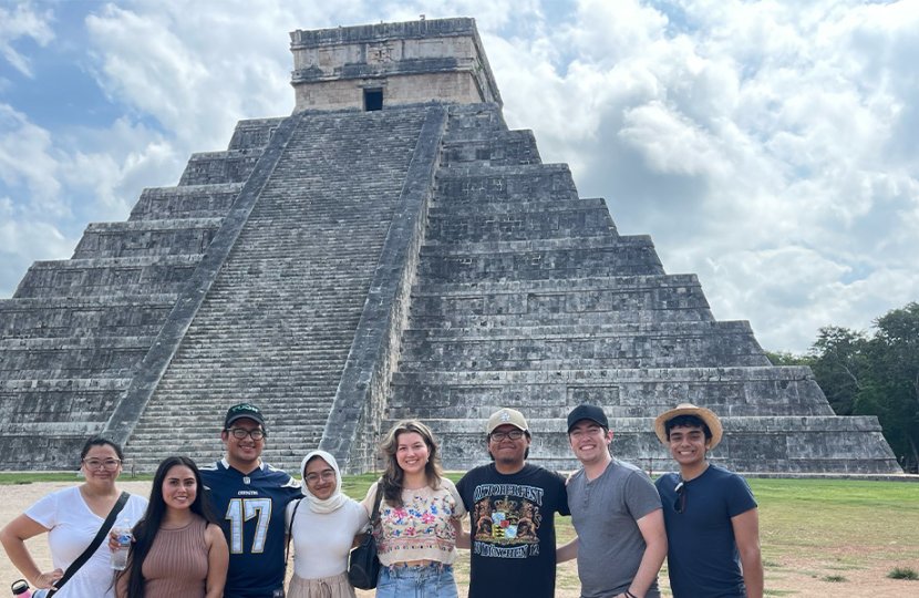 Group travelling in Latin America