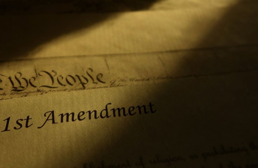 The beginning of the 1st Amendment