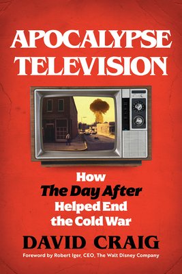 Red book cover featuring a television and the title "Apocalypse Television."